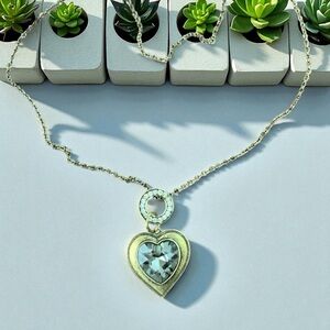 Elegant Gold Heart Pendant Necklace